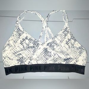 Victoria’s Secret Pink Snakeskin Sportsbra Size M